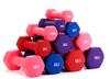 Rubber-Coated Hexagonal Dumbbell - Smooth Surface for Home Fitness, Cast Iron Core, Plastic-Dipped