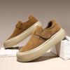 Loafers men's board shoes original retro lazy shoes platform sole light fashion one pedal casual shoes tide