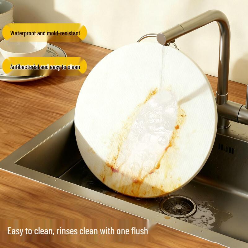Round Extra Thick PE Cutting Board with Handle