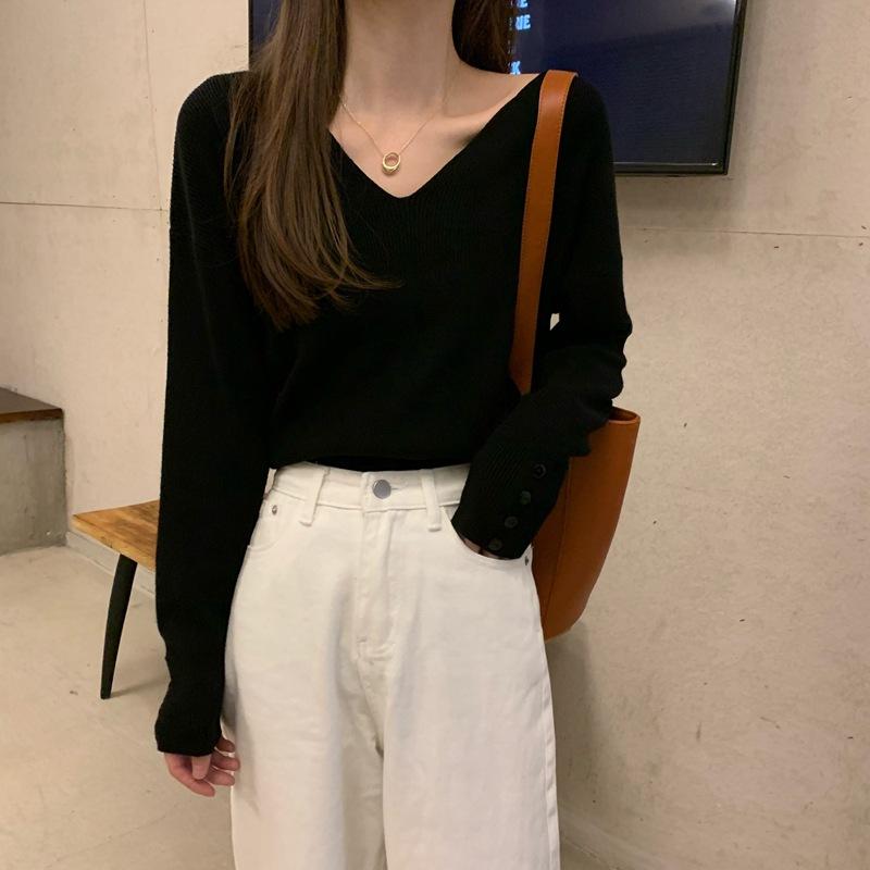 Bottom Sweater Women's Autumn and Winter Interior Clothing New Design Sense Niche Knitted Sweater