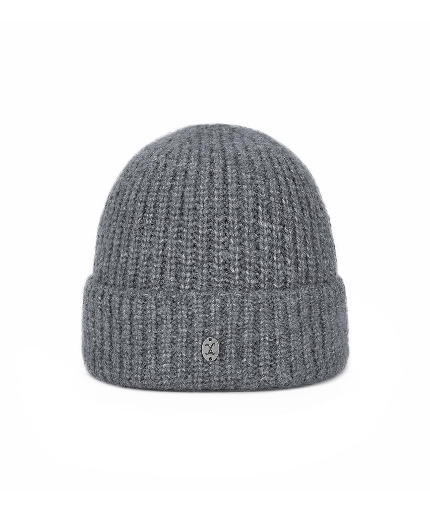 Bajal Va Curved Oval Metal Washed Beanie Grey