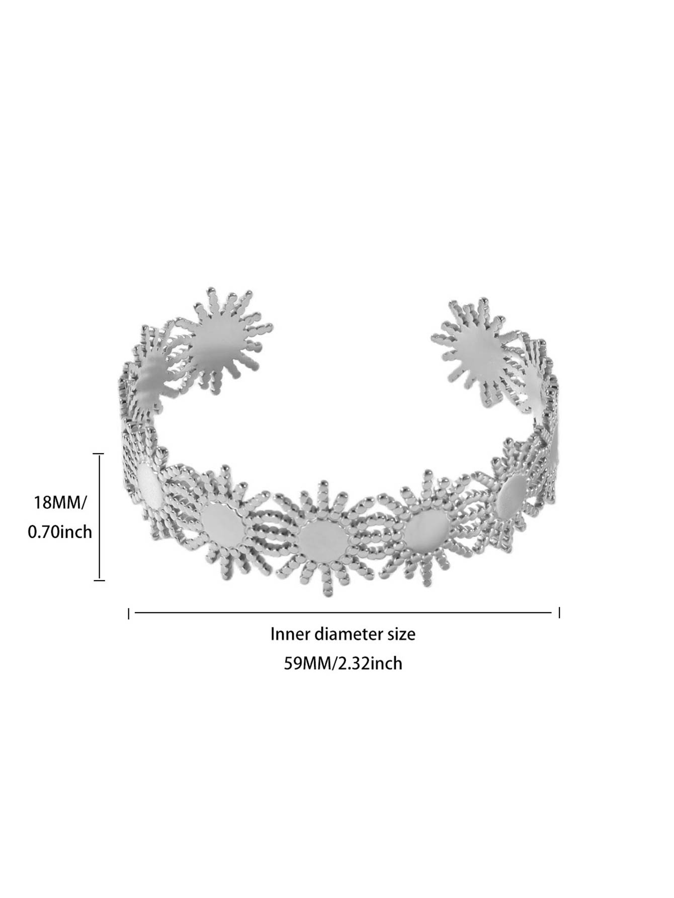 

Браслет-манжета Сонце з нержавіючої сталі для жінок та дівчат, золотистого кольору, браслети Сонце , жіночі, для пари, різдвяні прикраси, аксесуари, подарунок