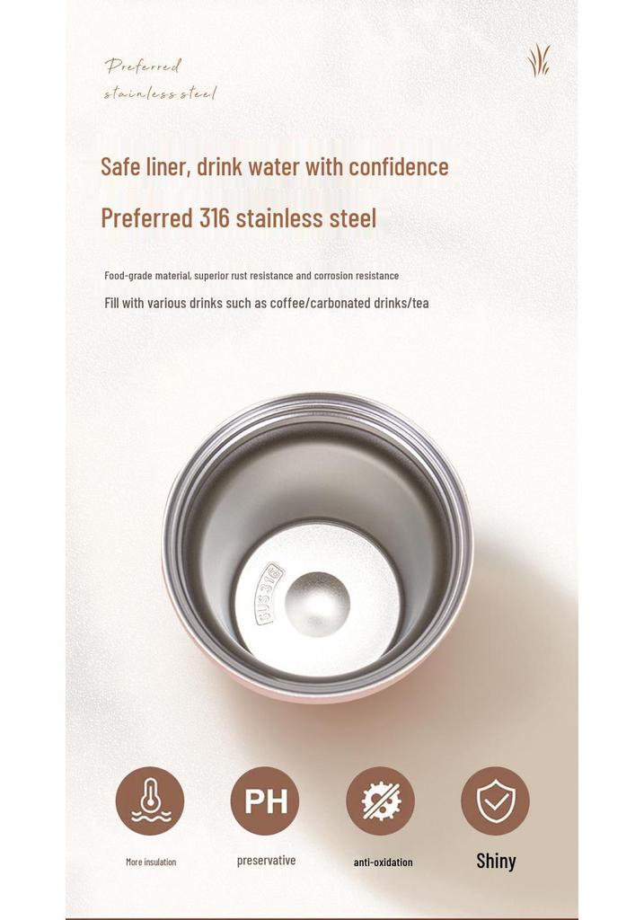 Octagonal 304 Stainless Steel Thermos Mug: Portable Vacuum Coffee Cup