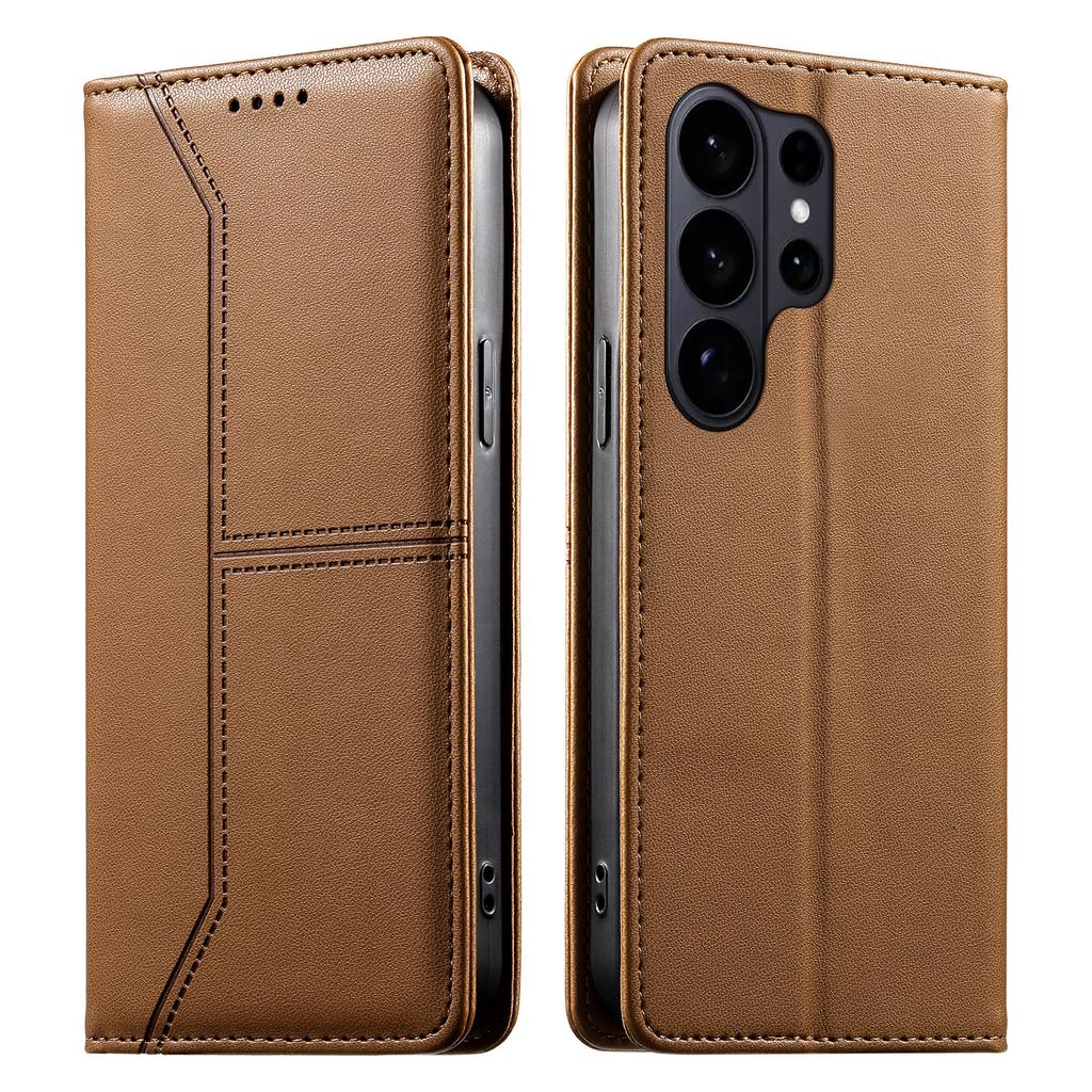 Business Luxury Strong Magnetic phone case For Samsung S26 Ultra S25 Plus S24 S23 A16 A26 A36 A17 A07 RFID kickstand Flip Cover