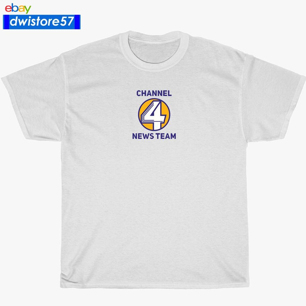 New Shirt Channel 4 News Team Burgundy Logo Black/White/Gr<wbr/>ey Men's T-Shirt S-5XL Unisex T-Shirt