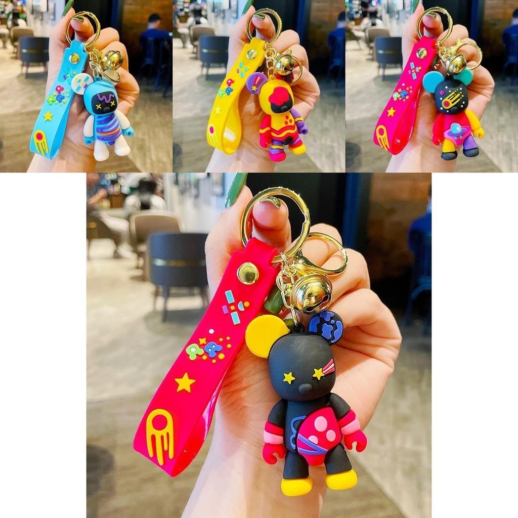 Adorable Creative Colorful Graffiti Bear Keychain Perfect For Couples And Gifts