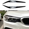 Car Front Headlight Eyebrows Eyelids for BMW 5 Series G30 2017-2020 Eyelash Head Light Lamp Stickers Trims Body Kits