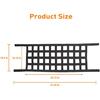 Savadicar Mesh Cargo Net Roof Top Netting Hammock For 1987-2024 Jeep Wrangler YJ TJ JK JL & Gladiator JT, Black