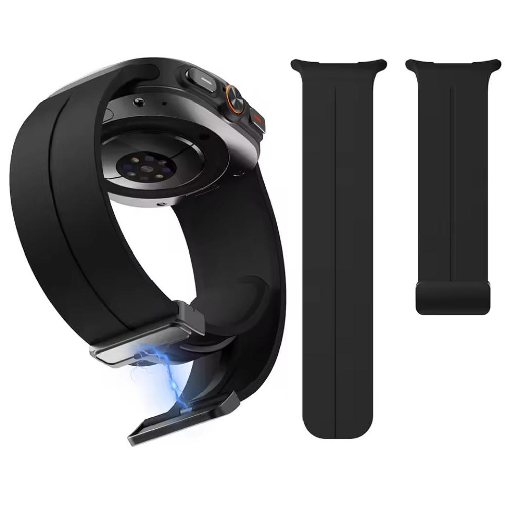 Silikonový sportovní řemínek pro Samsung Galaxy Watch Ultra 2025 Náramek pro Galaxy Watch 7 Ultra 47mm Řemínky s magnetickou přezkou