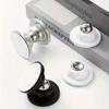 [No-Drill Magnetic Door Stopper] No-Drill Magnetic Door Stopper, 1pc - Install Adhesive Wall/Floor Mount, Secure Door Hold Open Catch for Home