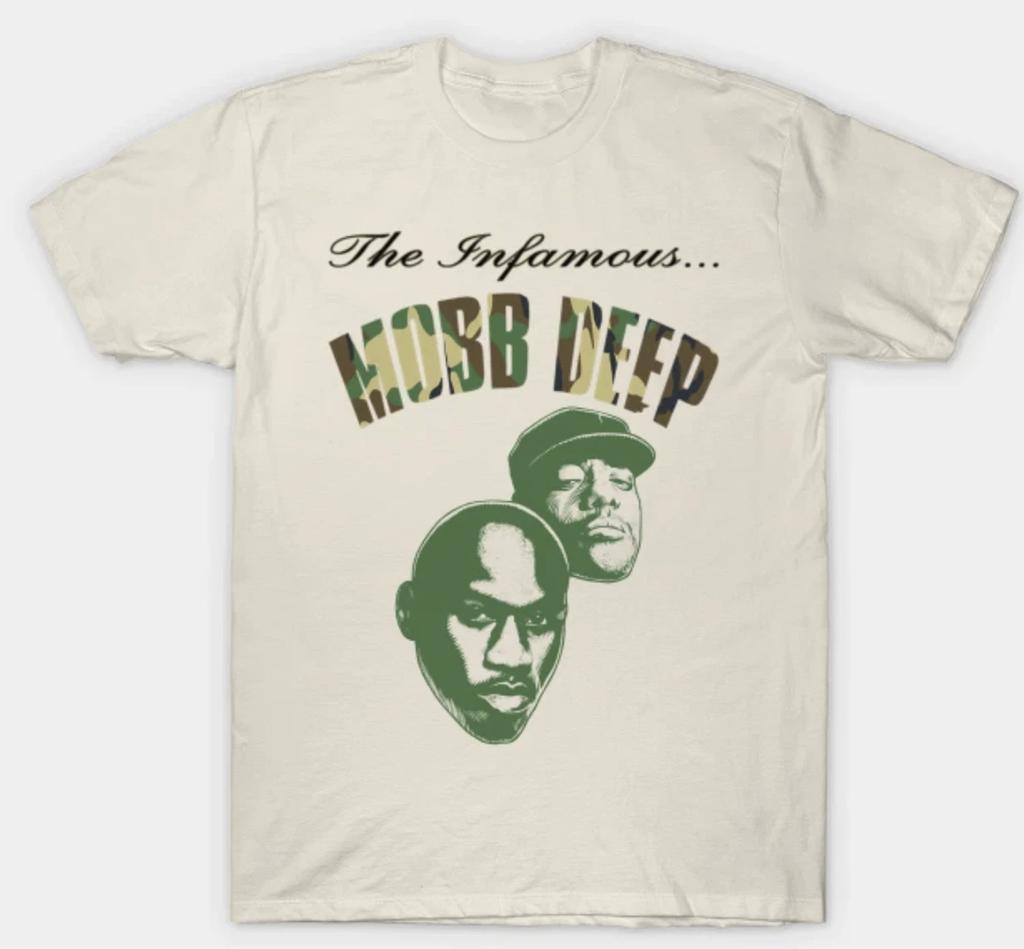 Mobb Deep Prodigy Havoc Hip Hop T shirt Beige Adult Small-3XL XXXL