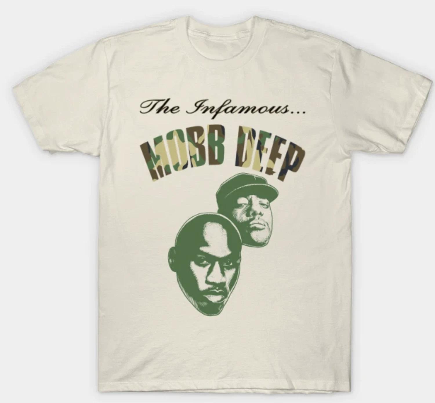 Mobb Deep Prodigy Havoc Hip Hop T shirt Beige Adult Small-3XL XXXL 2XL