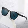 SO&EI Retro Square Leopard Sunglasses Women Fashion Blue Champagne Shades UV400 Men Cat Eye Gradient Sun Glasses