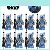 Star Wars Battle Nation Heavy Mandalorian Building Blocks Toy Set With Weapon Accessories Abs Plastic Material