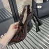 Fashion Leopard Pumps Footwear New Elegant Women Heeled Shoes Fashion Buckle Strap Female Pointed Toe Slingbacks Ladies High Heels Shoes