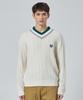 W STANDARD Color Tip V-Neck Pullover [3 Colors]