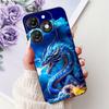 Dragon Koi Fish Landscape Phone Case For Itel A70 A60 A60s Cover Soft TPU Cartoon Bumper On Itel A27 A25 A35 A48 Shockproof Etui