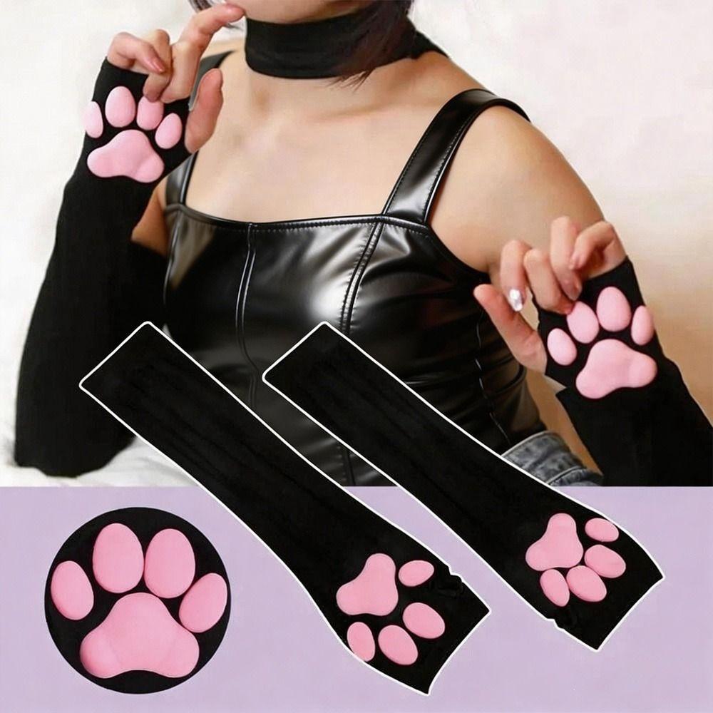 Ice Silk 3D Cat Claw Sunscreen Sleeves UV Protection Arm Sleeve Cooling Sleeves Cover  Daily Use