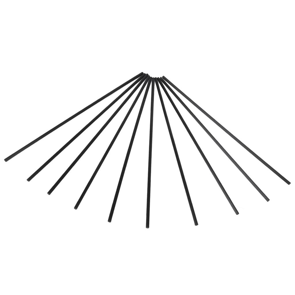 10pcs Wooden Diffuser Sticker 9.8in Aroma Diffuser Replacement Stick for Yoga Meditation Black