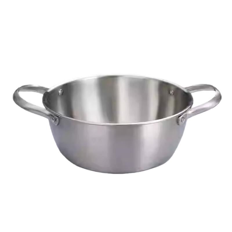 Qianxing Korean Style Stainless Steel Mixing Bowl with Handles (2-Pack)