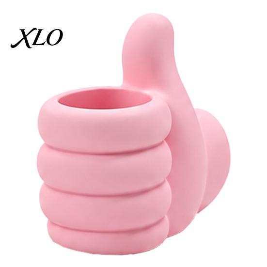 Novelty Desk Decor for Students 3D Printed Thumbs?Up Pen Holder, Funny Gesture Shaped Organizer, Creative Stand Pencil Cup, Cute Desktop Storage