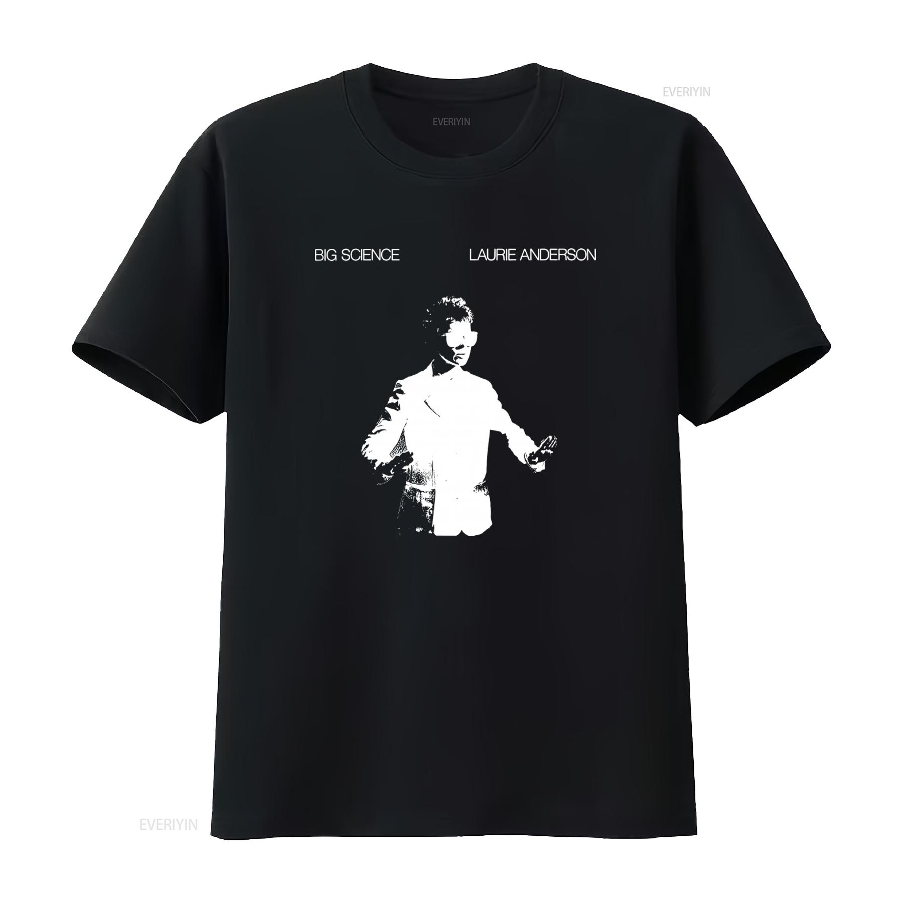 

Laurie Anderson Big Science T shirt Retro Style High Quality Print Perfect for Music Fans vintage Washed Versatile Casual 4XL