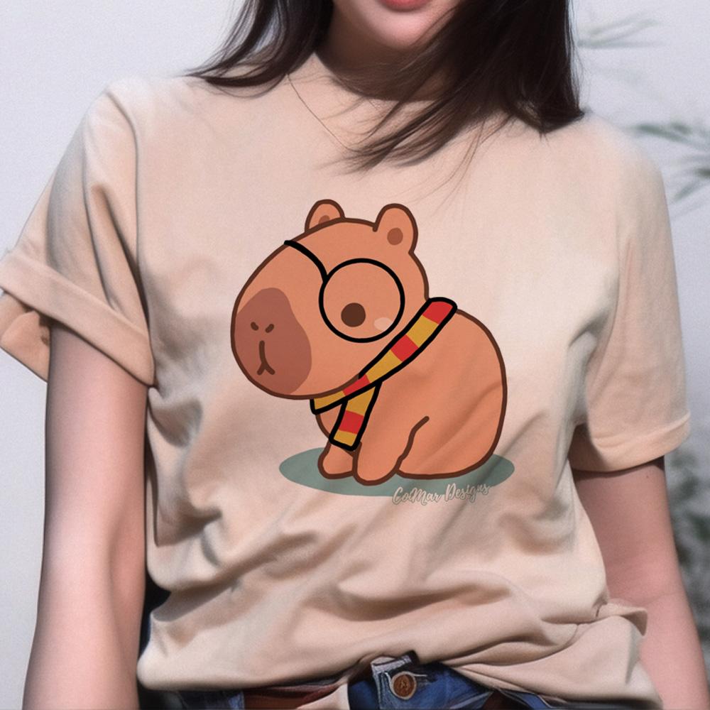 Capybara Top Women Graphic Summer Anime Tshirts feUnisex Comic Funny Unisexga Clothing