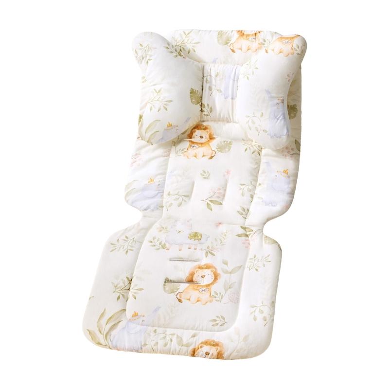 

Breathable Pram Seat Pad Mattress Strollers Seat Liner with Pillow and Handrail Pad Strollers Pad Baby Pushchair Cushion