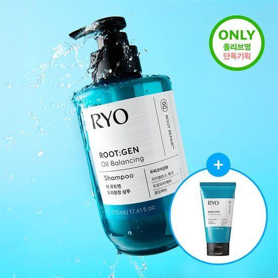 Scalp Cooling Ryo Rootzen Scalp Cleansing Shampoo 515ML+100ML Special Offer and Individual Product