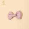 Korean Handmade Pink Bow Hair Clips for Girls