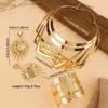 Stylish Jewelry Summer Set With Gold Finish Pendant Earrings Bracelets And Necklaces All For