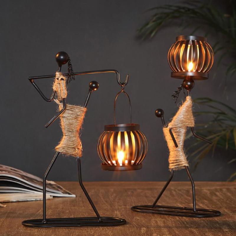 Svícen Železo Domácí dekorace Kuchyně Restaurace Romantický svícen