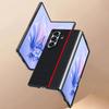 600D Business Sle Kevlar Carbon Fibre Leather Case For Samsung Z Fold 7 6 5 4 3 Solid Color Splice Shockproof Protect Cover