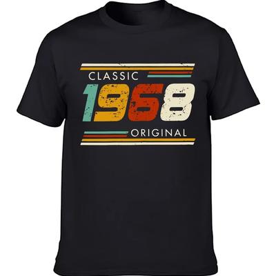 Funny Classic 1968 Original Vintage 56th T Shirts Summer Graphic  Streetwear Short Sleeve Birthday Gifts T-shirt Men