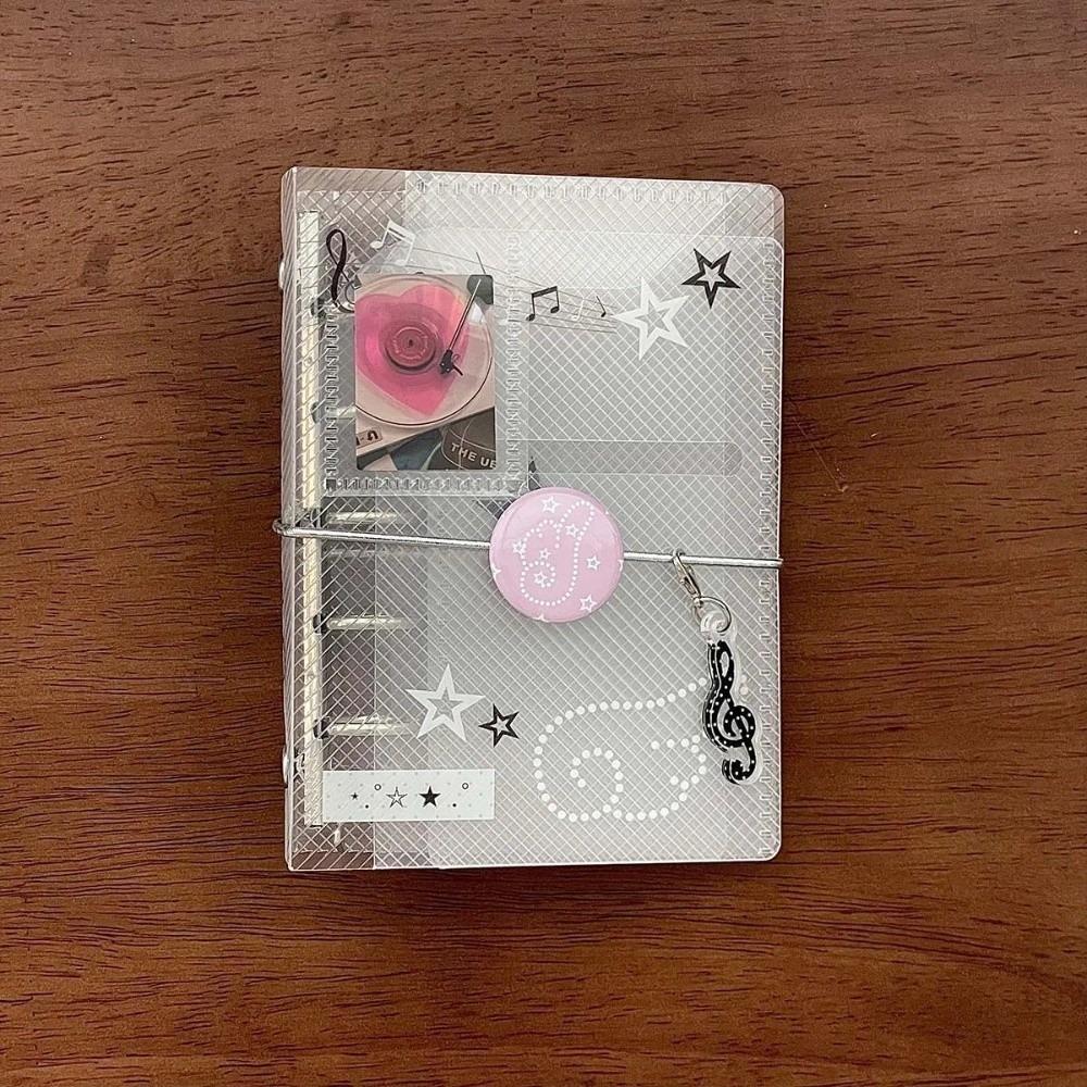 Scrapbook M5 Binder Pages Music Theme Inner Page Card Binder Notebook Transparent Pages Binder Refill Card Protector Sleeves