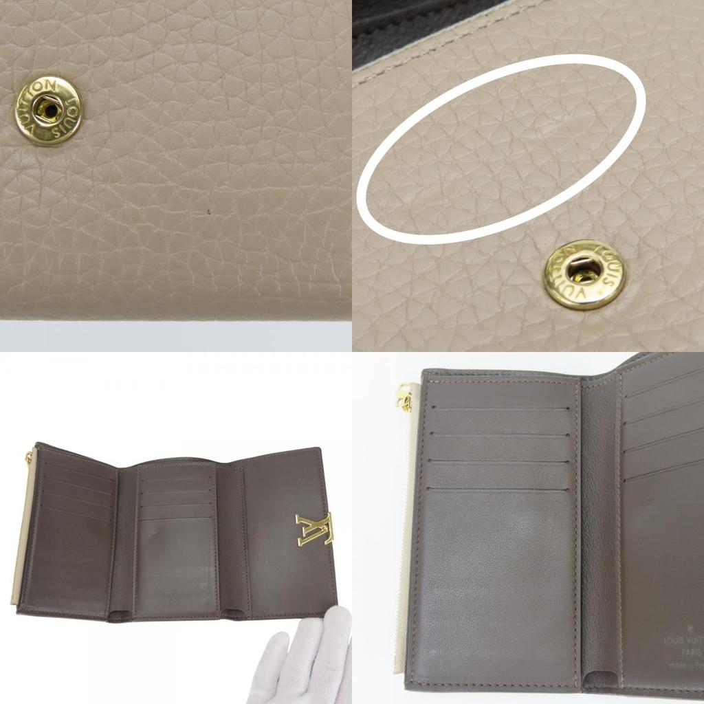Used LOUIS VUITTON Tri-fold wallet Portefeuille Capsine M62159 compact Galle Grege LV logo