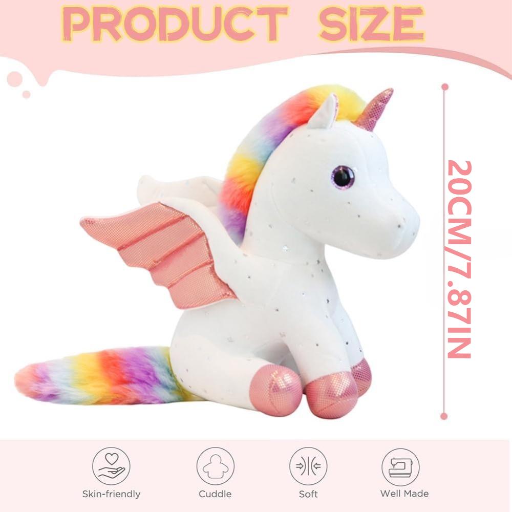 Barevný plyšový jednorožec Roztomilí plyšáci pro holky Plyšový jednorožec Plyšové narozeninové dárky Měkké plyšové hračky pro miminka a batolata