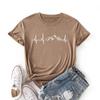 T-shirt Estiva Semplice a Maniche Corte da Donna Taglie Forti Ampia Girocollo Cotone Casual T-shirt Donna Eleganti Moda Ufficio Lady Top 24491