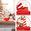 Christmas Table Sign Wooden Snowman Santa Reindeer Xmas Tree Ornaments Merry Christmas Decoration for Home Party DIY Decor