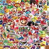 100 Stück Mario MARIO Super Mario Sticker Collection Aufkleber Set Anime Manga Sticker Niedliche Notizbuch Sticker Aufkleber Wasserfest PVC Sticker Charakter