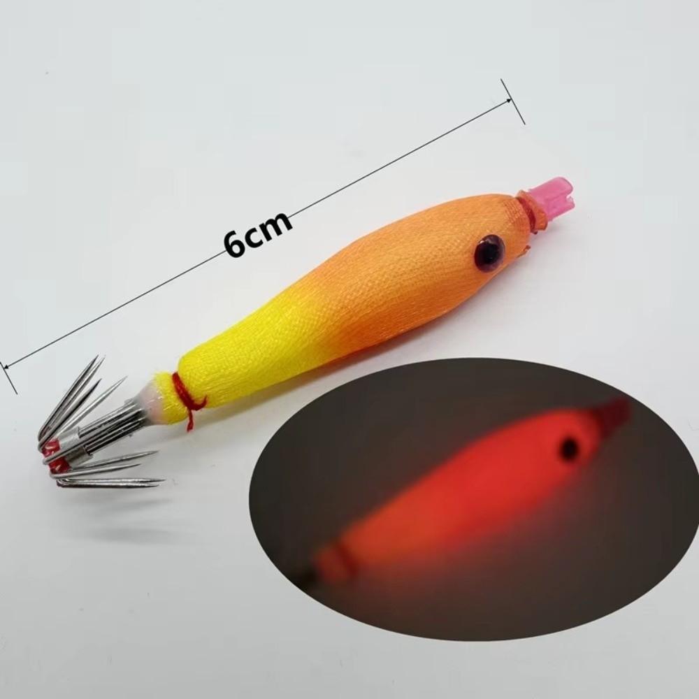 Luminous Squid Jig Silicone Cloth Wrapping Octopus Jig Lure Jigging Lure  Sea Fishing