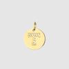 CARLIDANA Classique Minimaliste Alphabet 26 Breloques Lettres en Cristal Collier Pendentif Rond Lettre Acier Inoxydable Collier DIY