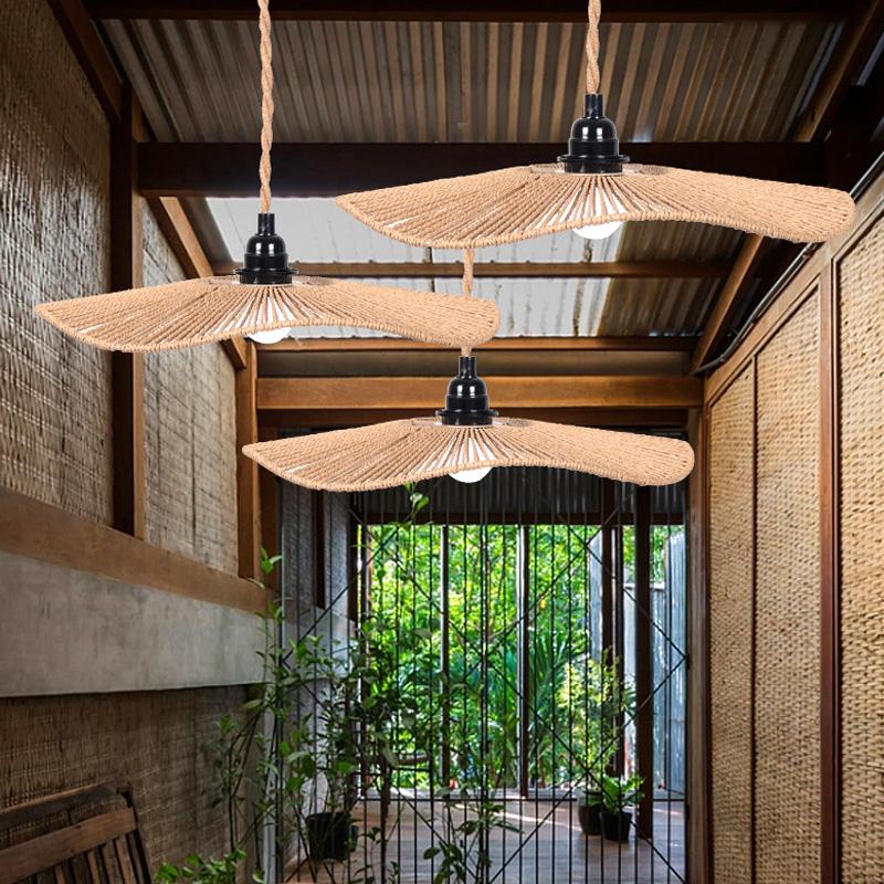 1PC Accessory DIY Household Cover Adornment Creative Decoration Retro Imitation Rattan High Quality Pastoral Style Lampshade