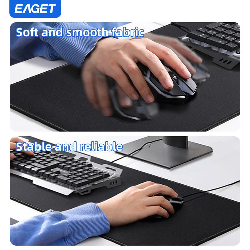 Grand Tapis de Souris Gaming 31,5 x 11,8 pouces Base Antidérapante avec Bords Cousus Tapis de Souris Gaming pour Ordinateur Portable Compatible avec les Souris Laser et Optiques - Noir