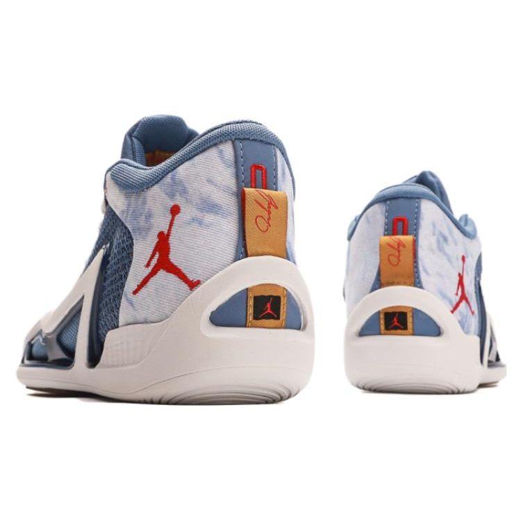 Air Jordan Tatum 1 Denim Men Sneakers Blue Stone-Blue University-Red DZ3320-400