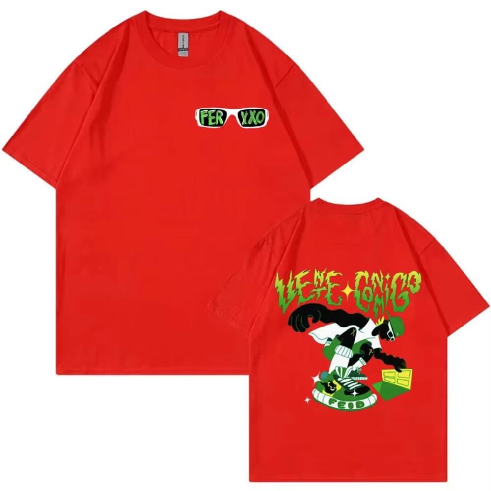 Limited Rapper Feid Ferxxo Graphic T Shirt for Men High Quality summer T Shirts Women Casual pure Cotton Short Sleeve Top