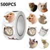 100-500PCS Funny Stickers Cat Cartoon Roll Stickers Animal Packaging Stickers Photocard decor Pack Lables