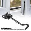 Household Stainless Steel Door Window Latch Hook Cabin Hooks Kit Hardware Accessory Black