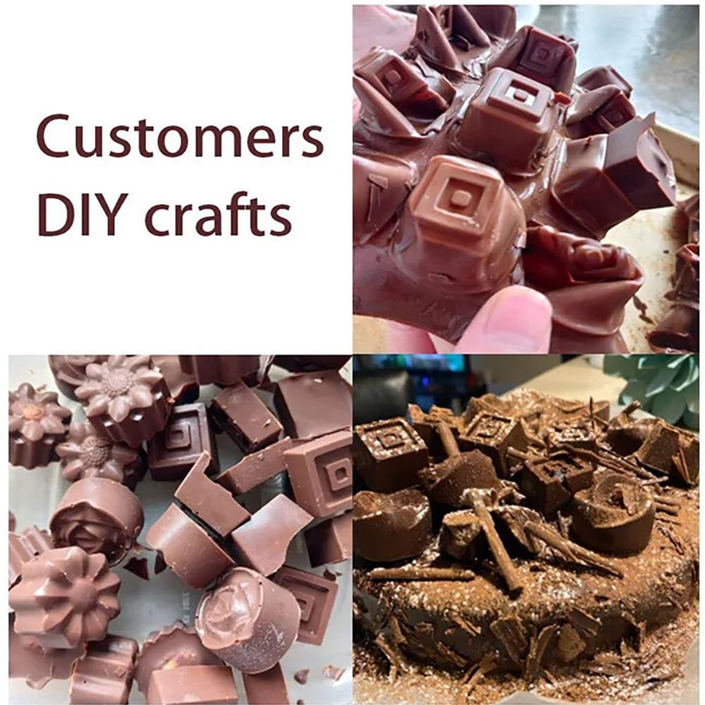 Ručně vyráběná silikonová forma na čokoládu Forma na bonbóny Želé pudink Formy na květiny ve tvaru srdce ve tvaru srdce Kuchyňské nástroje na pečení