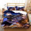 3D Print Anime Jujutsu Kaisen Gojo Satoru 3D Bedding Set Duvet Cover Pillowcases Single Twin Full Queen King Size Home Decor Qui